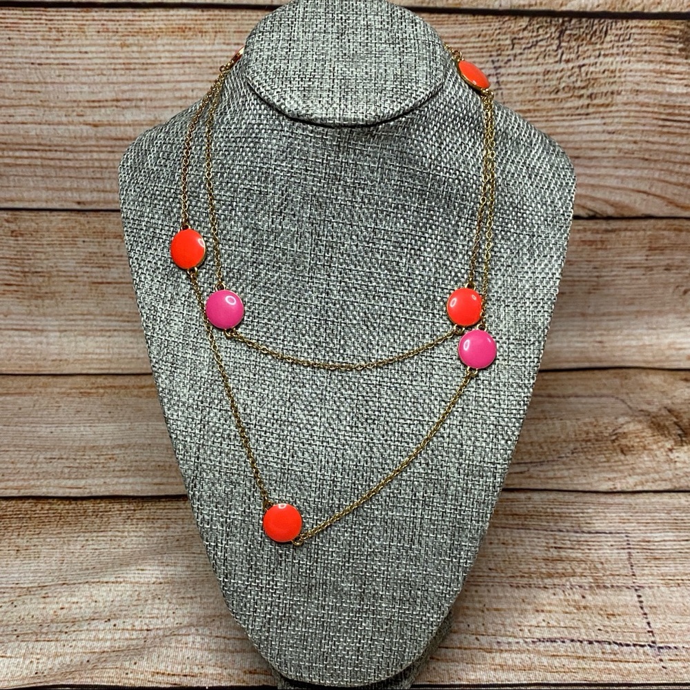 Kate Spade SPECTATOR Pink/Red Scatter Necklace